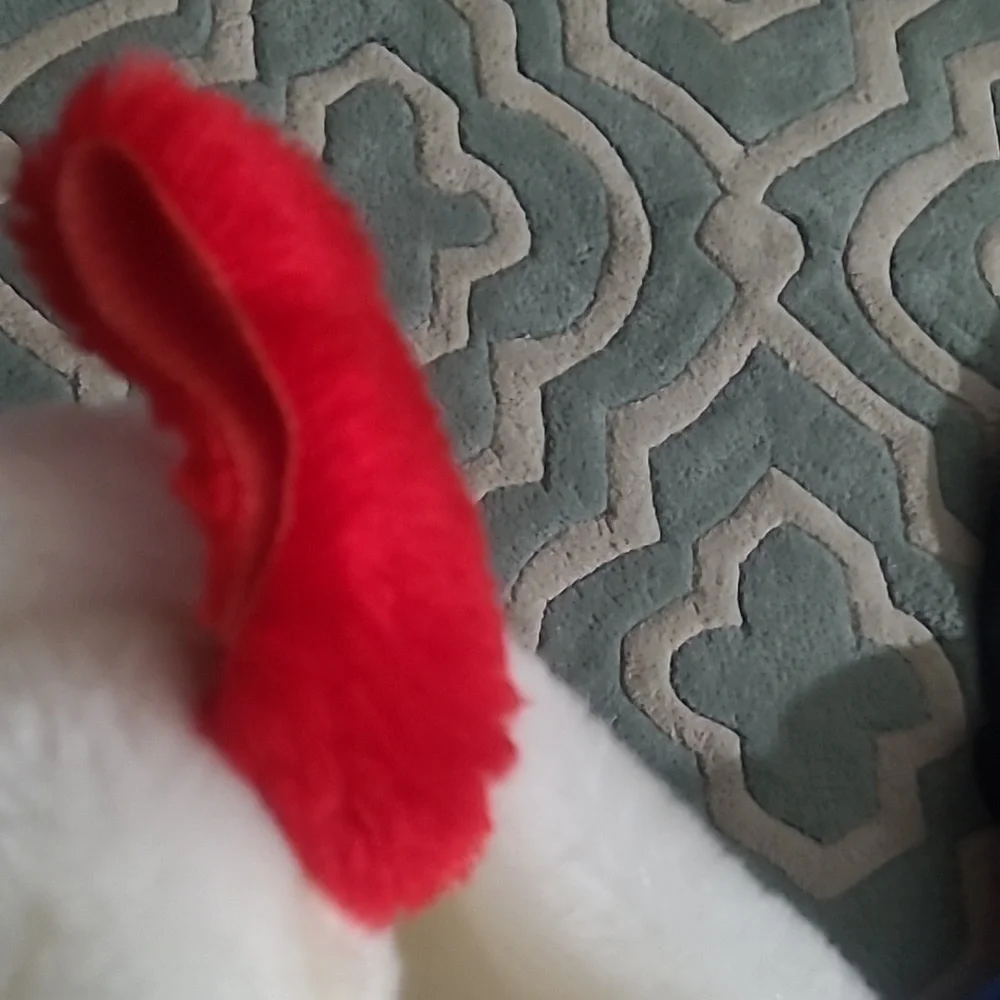 Plush Reindeer Christmas Stocking Holiday Mantel Decor